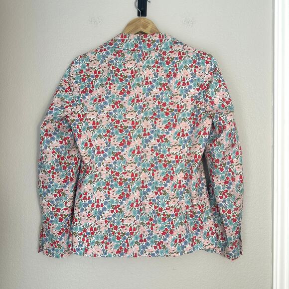 J. Crew Liberty Campbell Floral Cotton Blazer, Spring Career Wear, size 8 - Picture 3 of 13